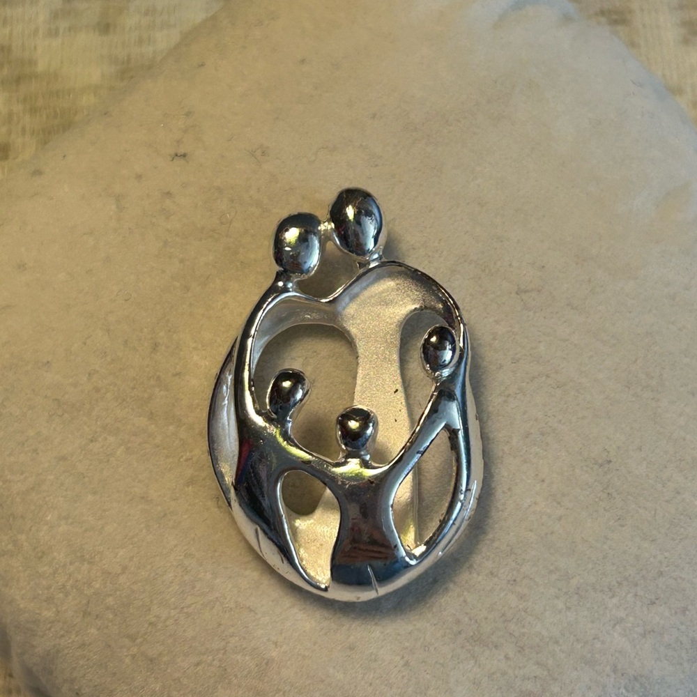 Silver Family Pendant